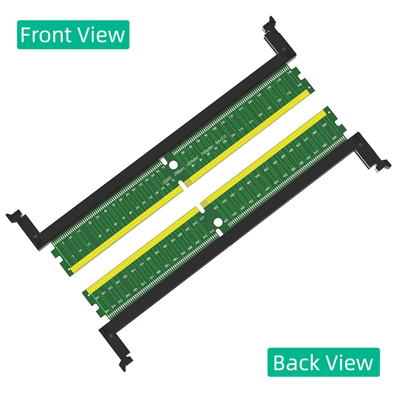 DDR5 U-DIMM 288Pin Adapter DDR5 Memory Test Memory Protection Card with Short Latch Expansion Board Card for Desktop PC Computer