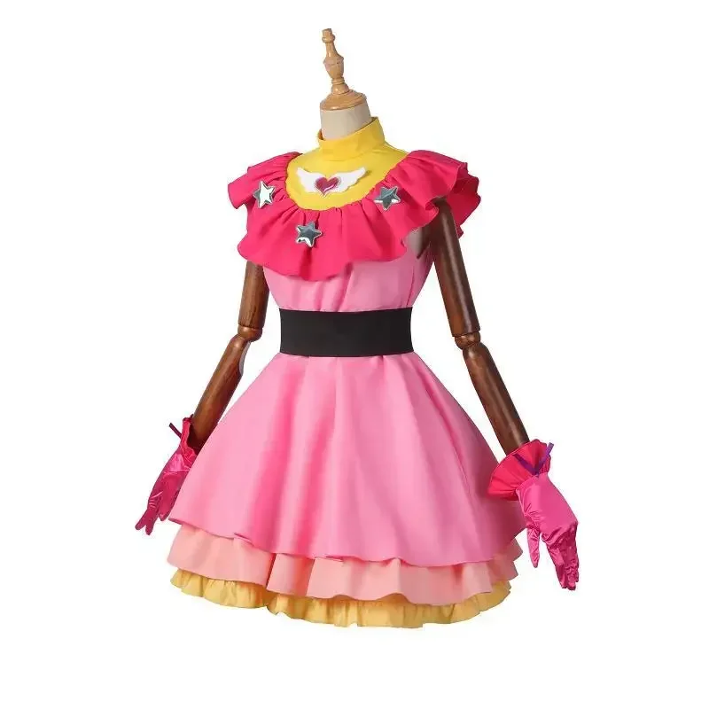 Anime Manga Oshi No Ko Hoshino Ai Cosplay Traje para Mulheres, Vestido Rosa, Idol Play, Uniforme da Canção, Saia, Traje de Halloween