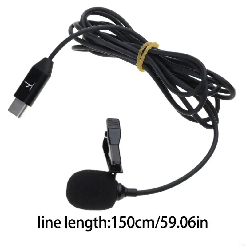 Microfone clipe à prova E65C com estendido para câmera 360