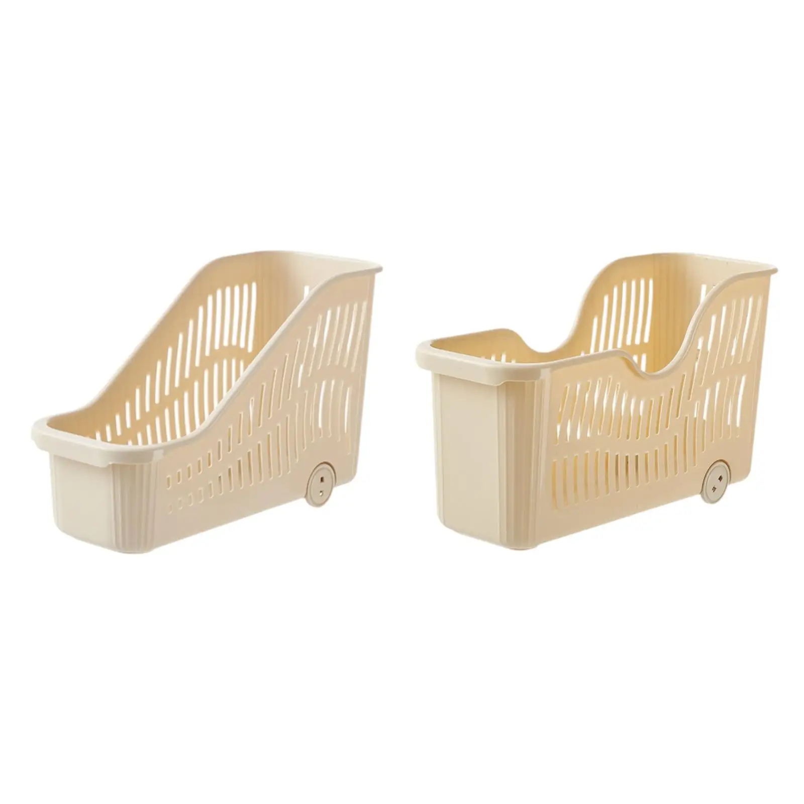 Rolling Storage Bin Decorative Pantry Storage Bin for Home Kitchen Bathroom