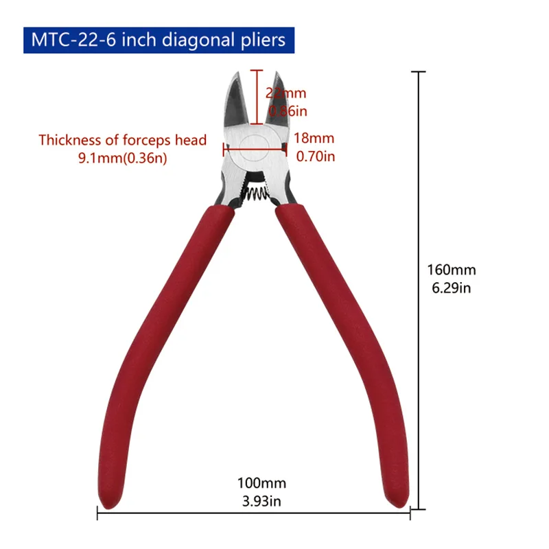 Precision Cutting  Wire Pliers Nippers For  Jewelry Making DIY Model Assembling Tool MPN-100/MTC-22