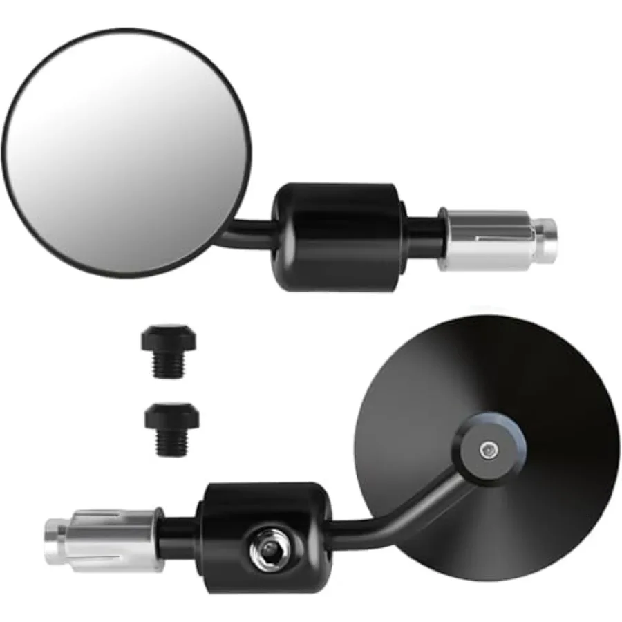 

Зеркала на руль мотоцикла 7, 8, 22 мм, боковые зеркала заднего вида с ЧПУ и заглушками для Honda Grom Shadow CBR650 Scoote