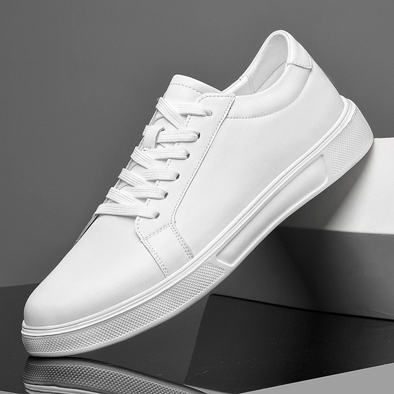 

2025New Casual Leather Mens Walking Board Shoes High Quality Outdoor Non-Slip Sneakers Leisure Walk Oxford Shoes Travel Trainers