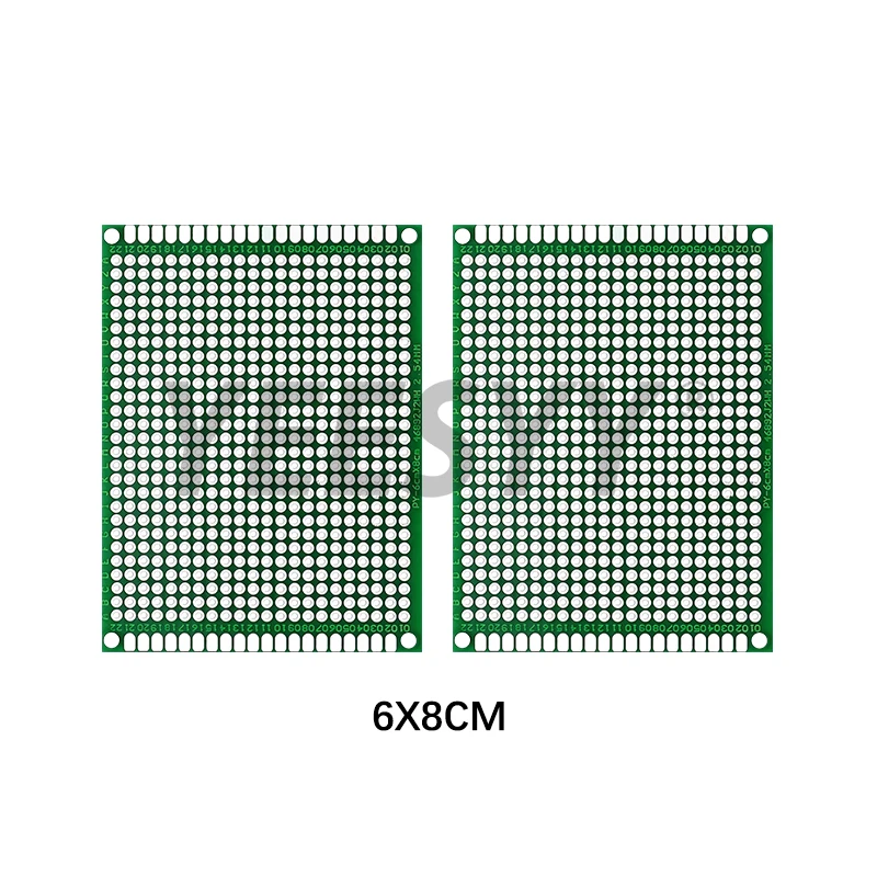 8 pièces 4X6 5X7 6X8 7X9 Kit de PCB Double face chacun 2 pièces carte de Prototype mixte Circuit Protoboard bande universelle imprimée