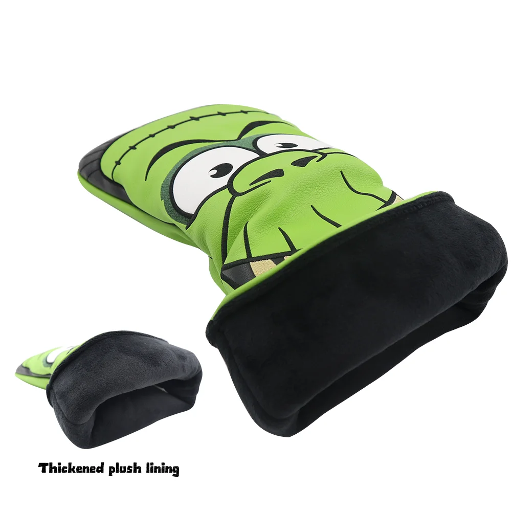 Golf Head Covers for Driver & Woods - (Frankenstein Style）Premium PU Material Head cover, Designed to Fit All Woods and Drivers image 6