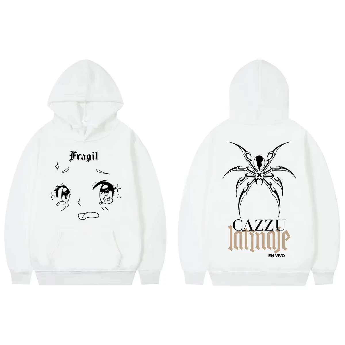Singer Cazzu Tour 2026 Merch Hoodies Men Women Clothing Fashion Pop Music Pullovers Autumn Winter Casual Long Sleeve Sweatshirts