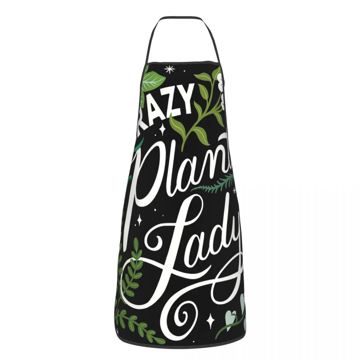 Crazy Plant Lady Aprons Chef Cooking Cuisine Tablier Waterproof Bib Kitchen Cleaning Pinafore for Women Men Painting