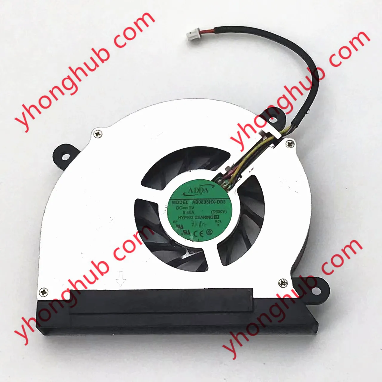 ADDA AB0805HX-DB3 M980V 6-31-M980S-200 DC 5V 0.4A 3-Wire Server Cooling Fan