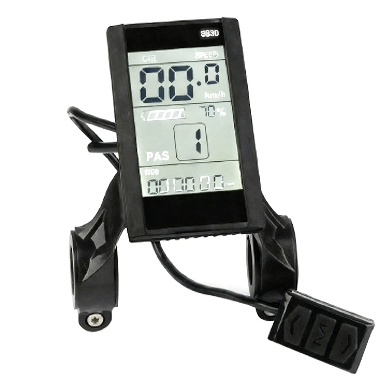 Trip Computer Electric Bike Display Lcd Speedometer Ebike Gauge Voltage Meter Battery Indicator