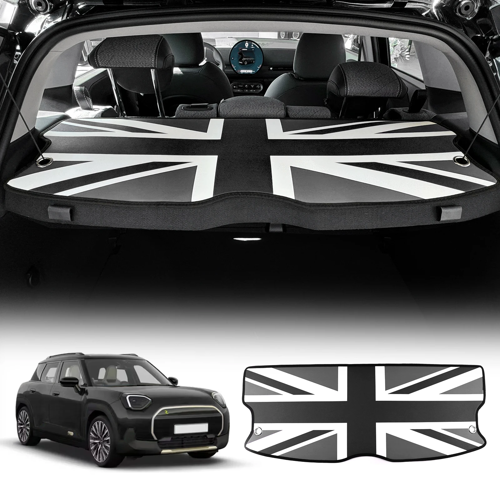 For MINI J05 Aceman Cooper S 2024 2025 2026 Car Trunk Window Pad Countryman Auto Styling Interior Decoration Accessories