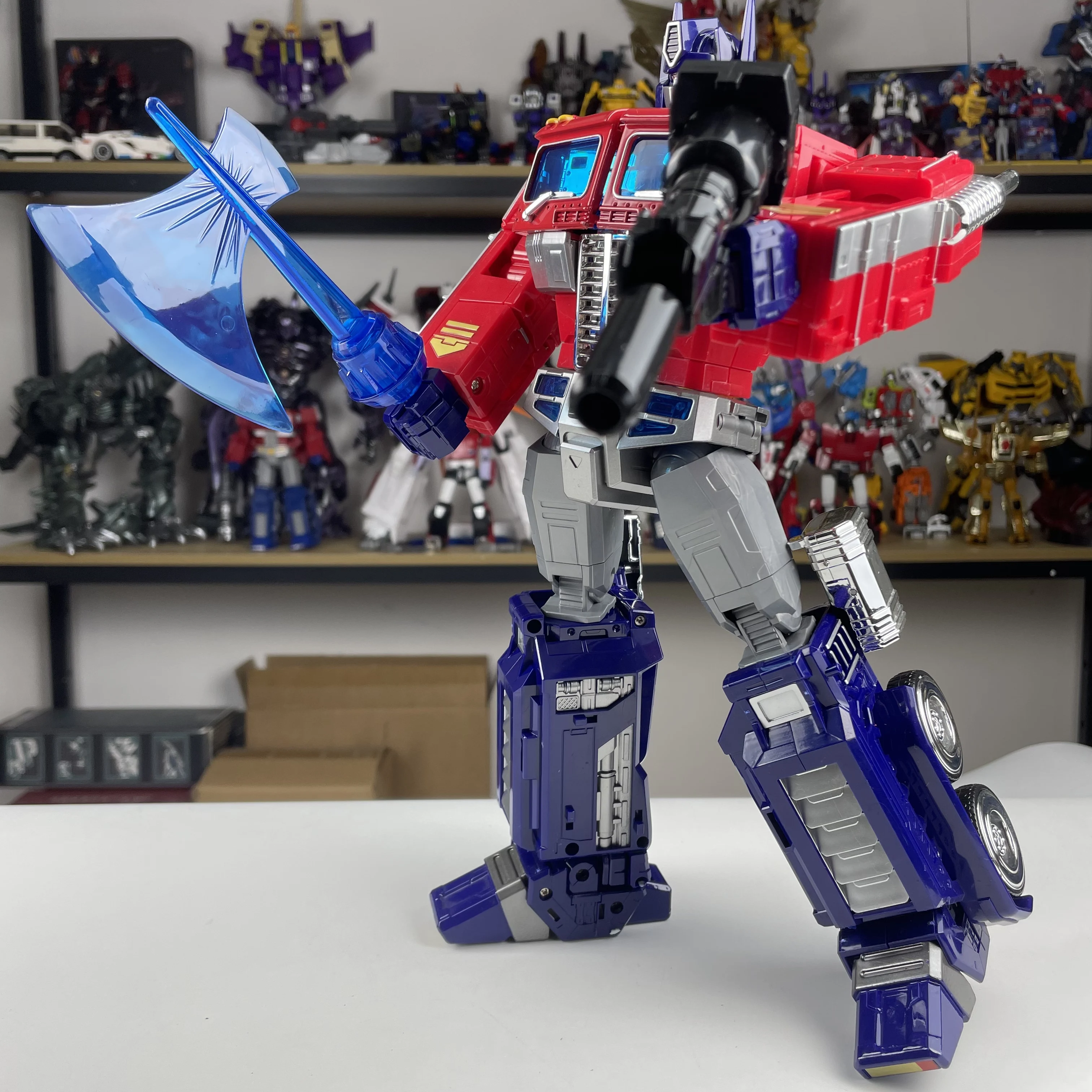 التحول XP10 32 سنتيمتر OP قائد مقطورة شاحنة كبيرة الحجم G1 سلسلة سبيكة عمل الشكل روبوت الهدايا اللعب