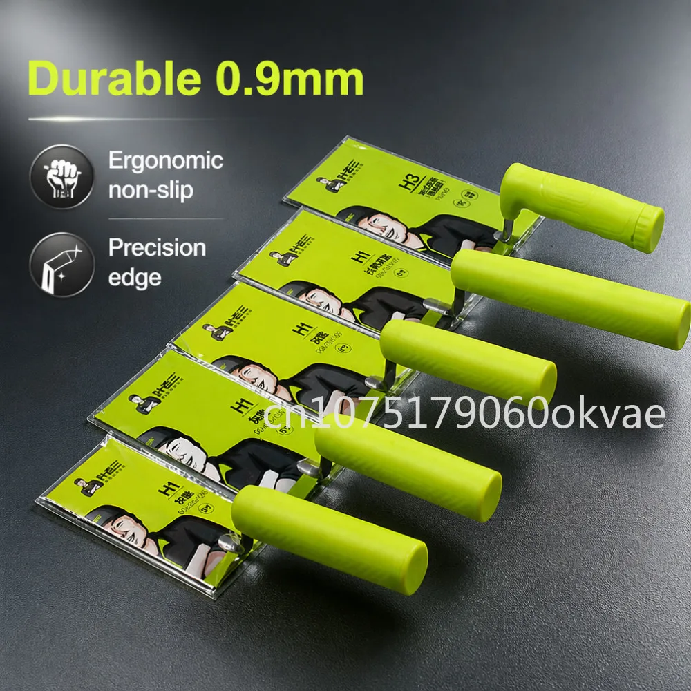 Professional Masonry Trowel 0.9mm Blade Thickness Manual Cement Scraper Tool for Construction Painting and Finishing
