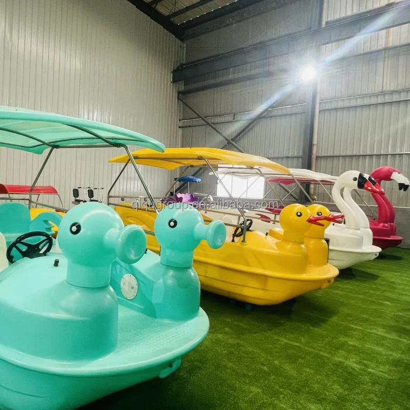 เรือถีบไฟฟ้ารูปหงส์ 9 ที่นั่ง สำหรับเล่นน้ำ