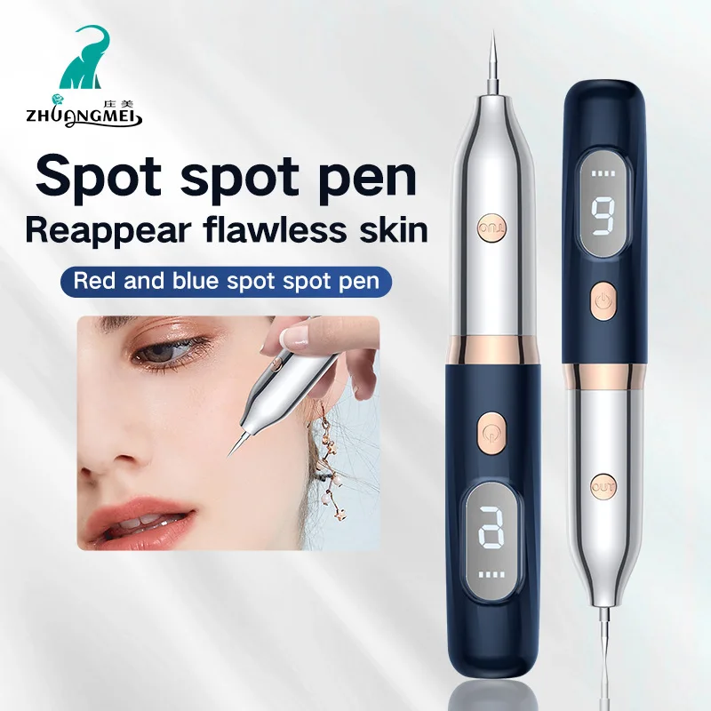 Spot Mole Pen To Spot Spot Mole Removal Multi-function LCD Red and Blue Light Adjustable for Home Use