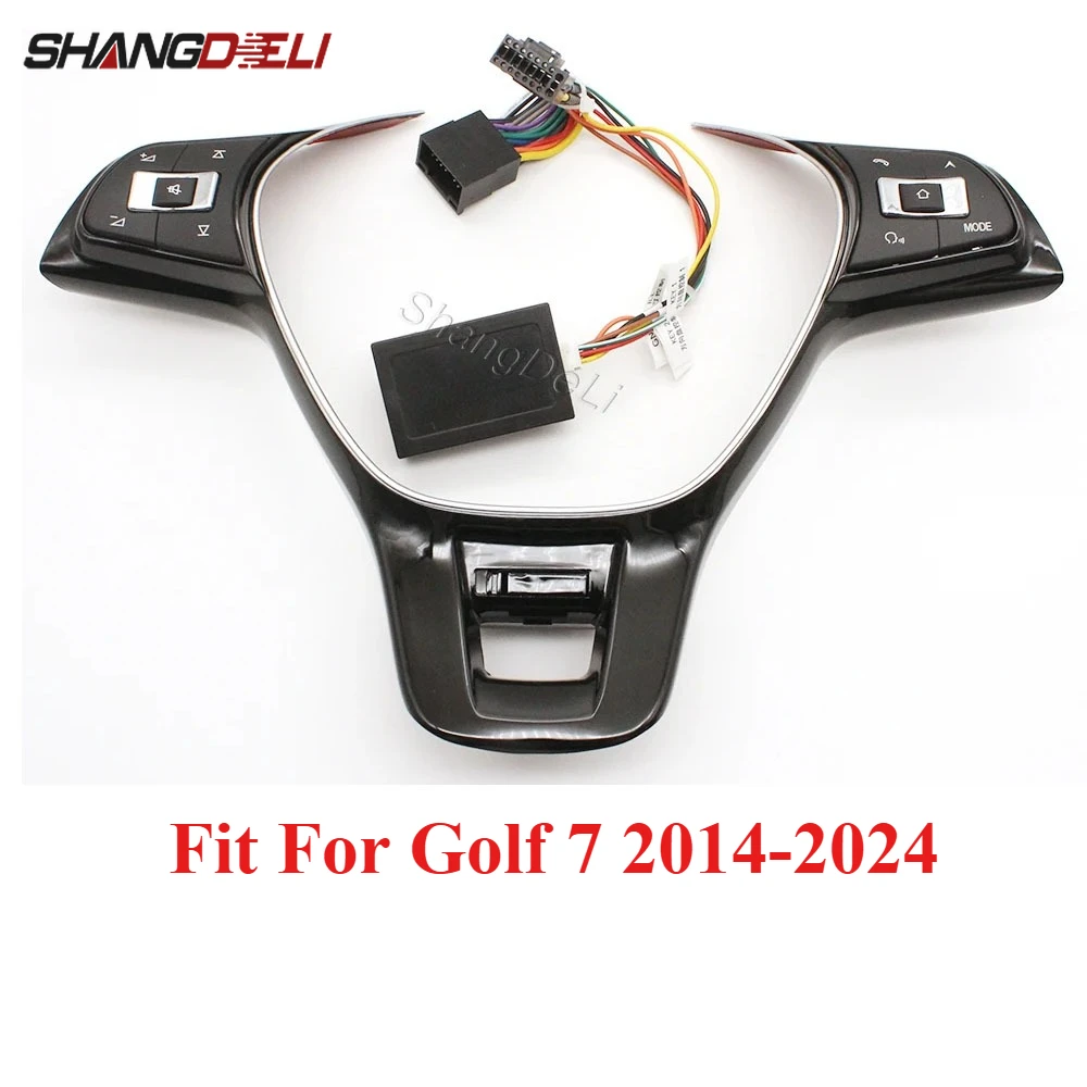 

1set Multifunction Steering Wheel Control Button Switch for Golf 7 2014-2024 Volume Button Audio Switch Button