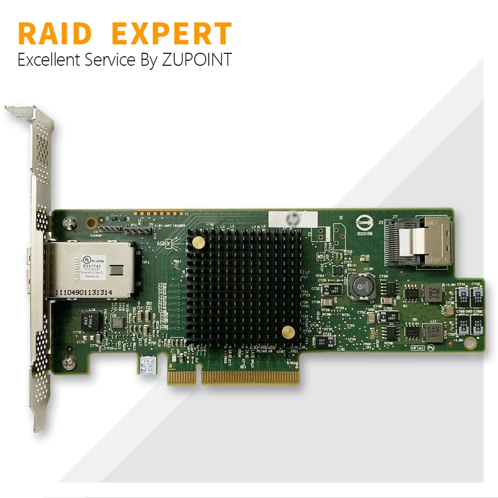 

ZUPOINT LSI 9217-4i4e RAID Controller Card SAS SATA HBA FW:P20 IT Mode PCI-E 3.0 Expander Adapter For ZFS FreeNAS unRAID