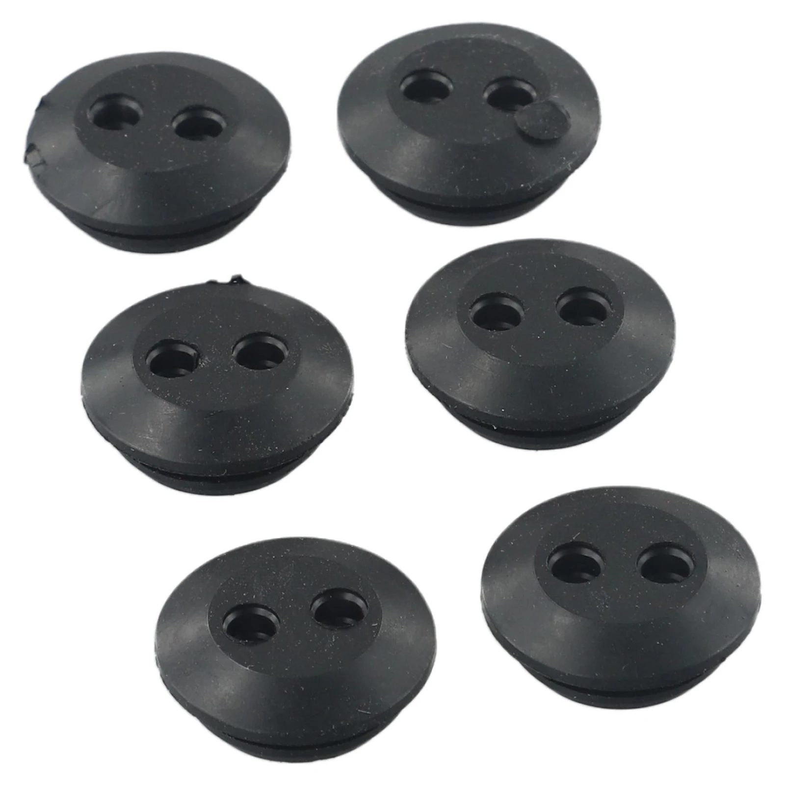 Fuel Tank Rubber Grommet Strong Sealing Seal Grommet 2 Holes Hedge Trimmer Outdoor Power Equipment Replacement