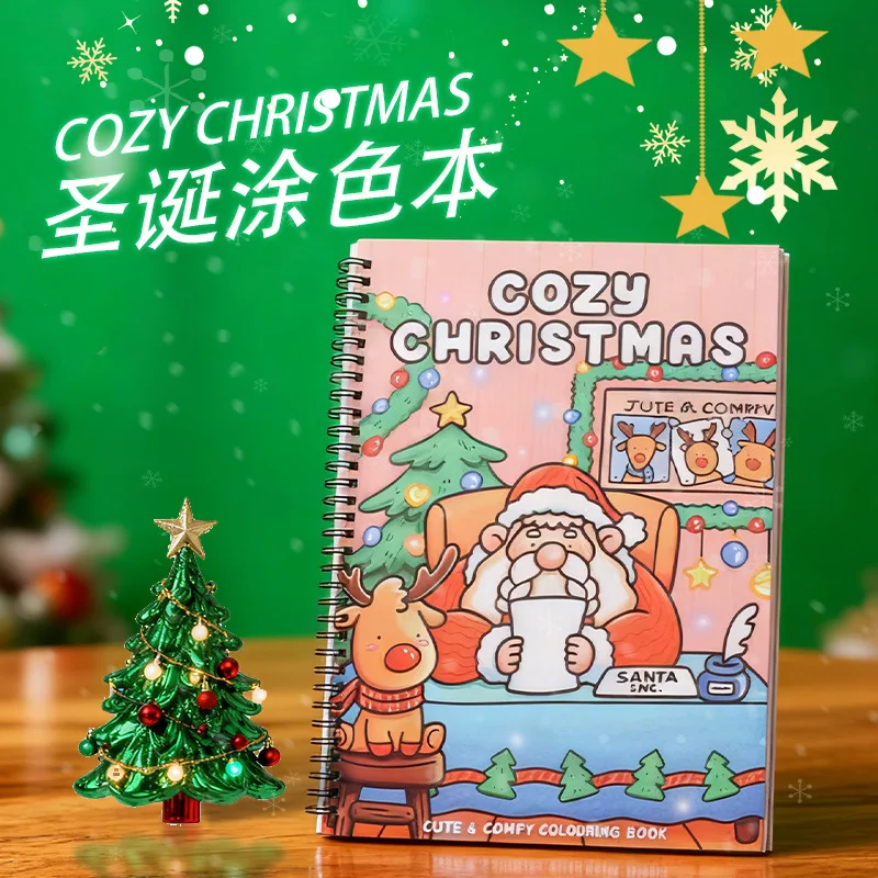 Libro para colorear navideño, libro para colorear bonito y bonito para adultos y adolescentes con adorables creaturas espeluznantes para regalos de Halloween