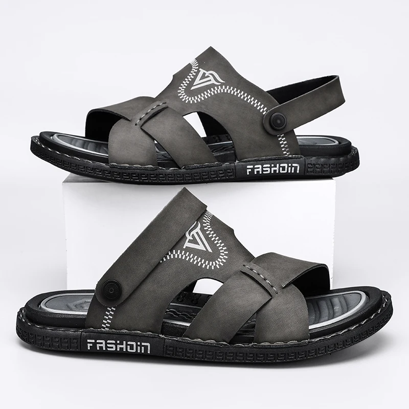 Summer casual sandals breathable men's sandals and slippers student sports soft-soled beach sandals outdoor dual-use sandals