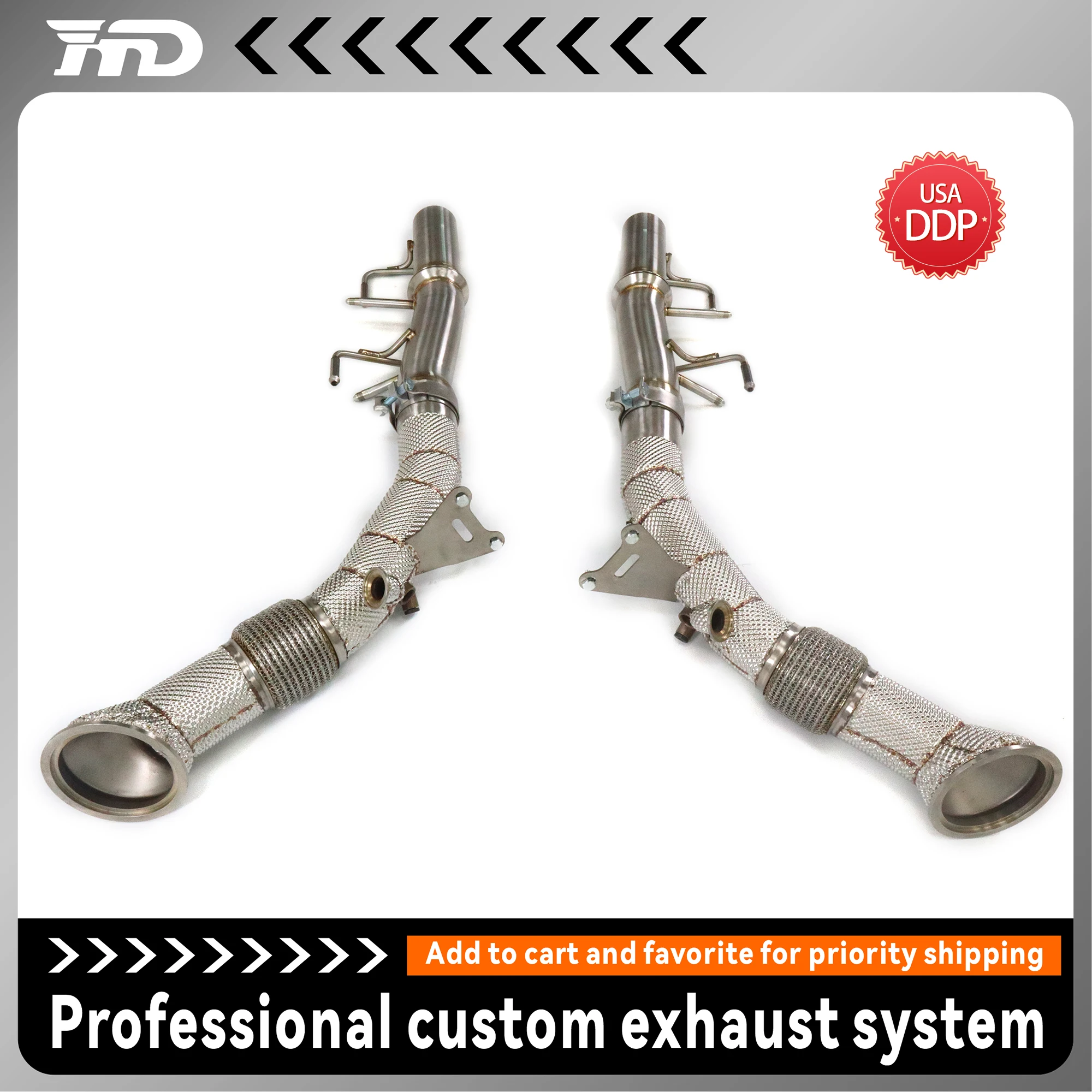 

HMD Exhaust System Performance Catback Full exhaust for Ferrari SF90 Without Valves car Accessories