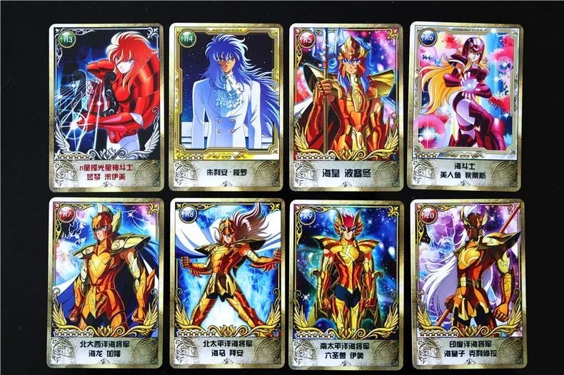 Saint Seiya Character Collection Card TV Movie 182pcs Bronze Saint Gold Saint God Warrior Specter Marina Hyoga Shiryu Ikiki Shun