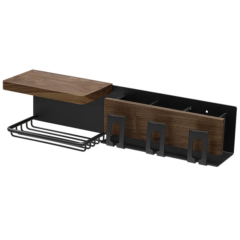 

Bathroom Wash Table Toothbrush Shelf Wall Mounted Non-punching Face Towel Toothpaste Tooth Cup Mouthwash Cup Hanger