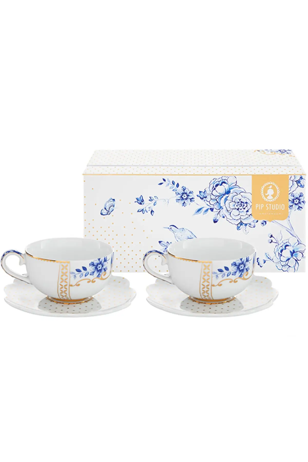 DOLBOVI Royal White 2 coffee cup set White blue 125 ml