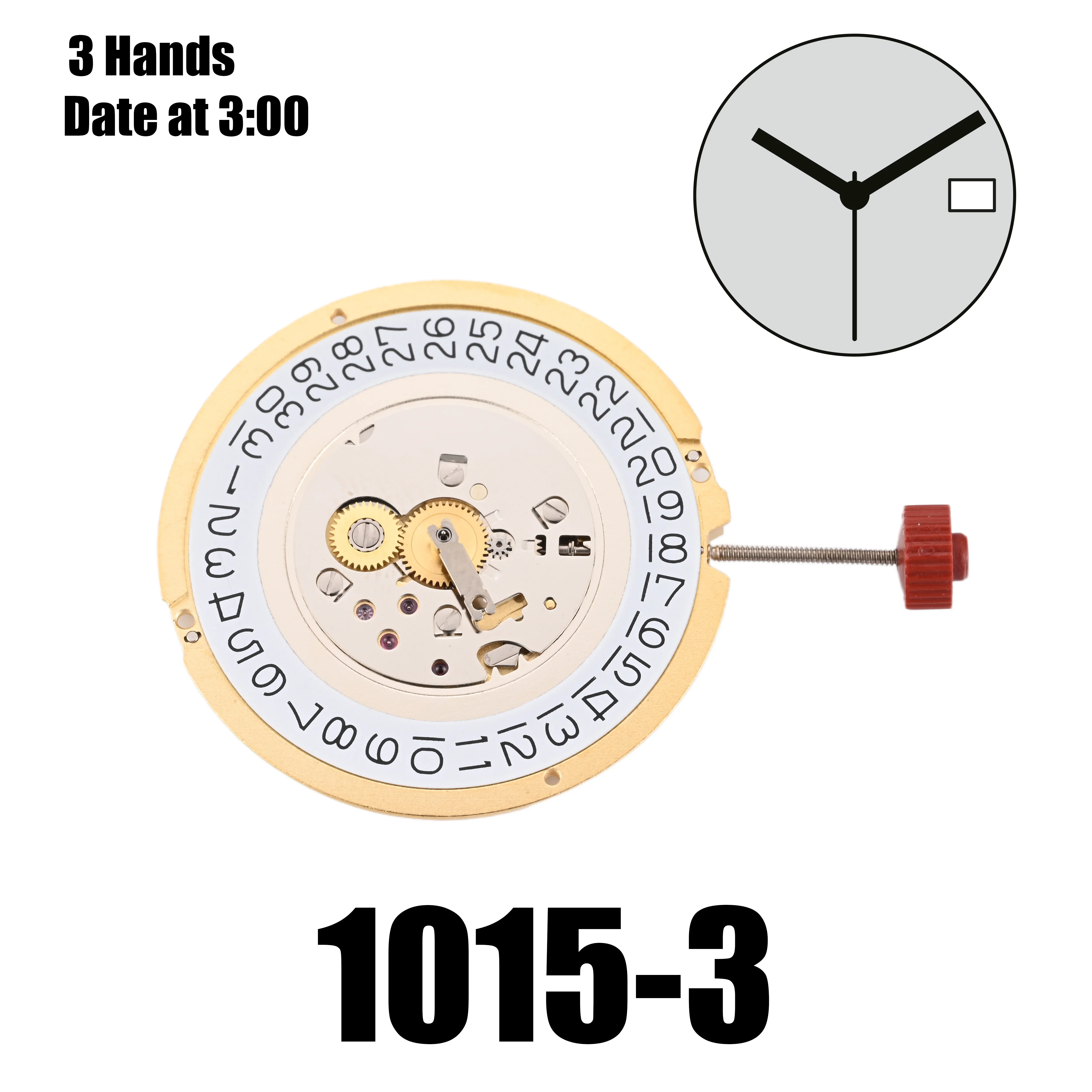 1015 Movement Ronda 1015 Movement Eight Jewels Gilt EOL R9 Top Brand Watch Parts Watchmaker Replace Acc with Battery 341 Reneta