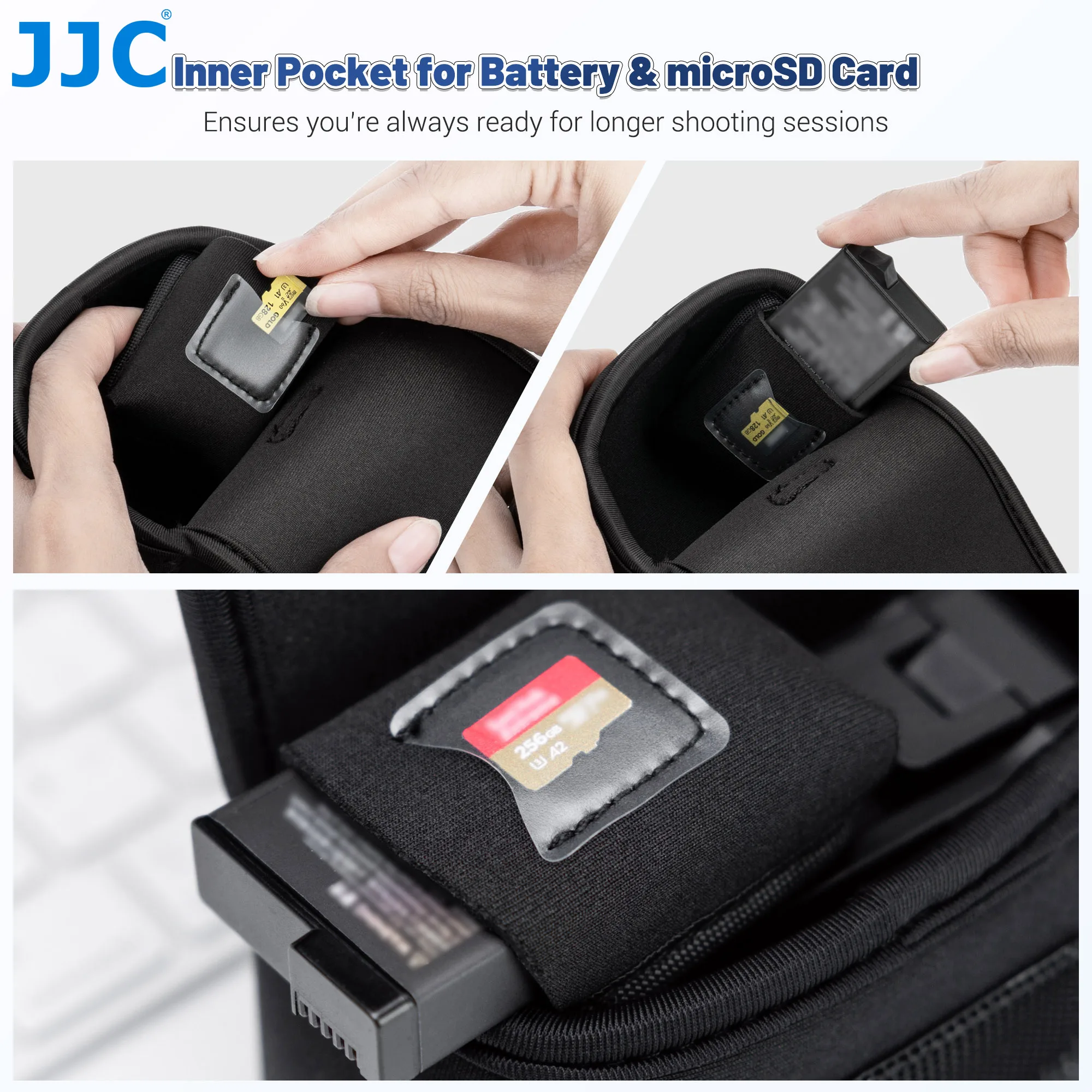 Сверхлегкий неопреновый чехол JJC для DJI Osmo Action 5 Pro 4 3 Insta360 GO Ultra Ace Pro Grop 13 12 11 10 9 8 Travel Stora