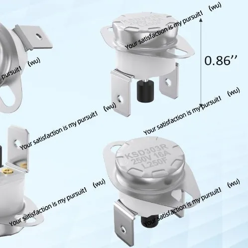 SRV230-1290 مفتاح درجة الحرارة العالية لـ Heatilator Eco-Choice CAB50، PS