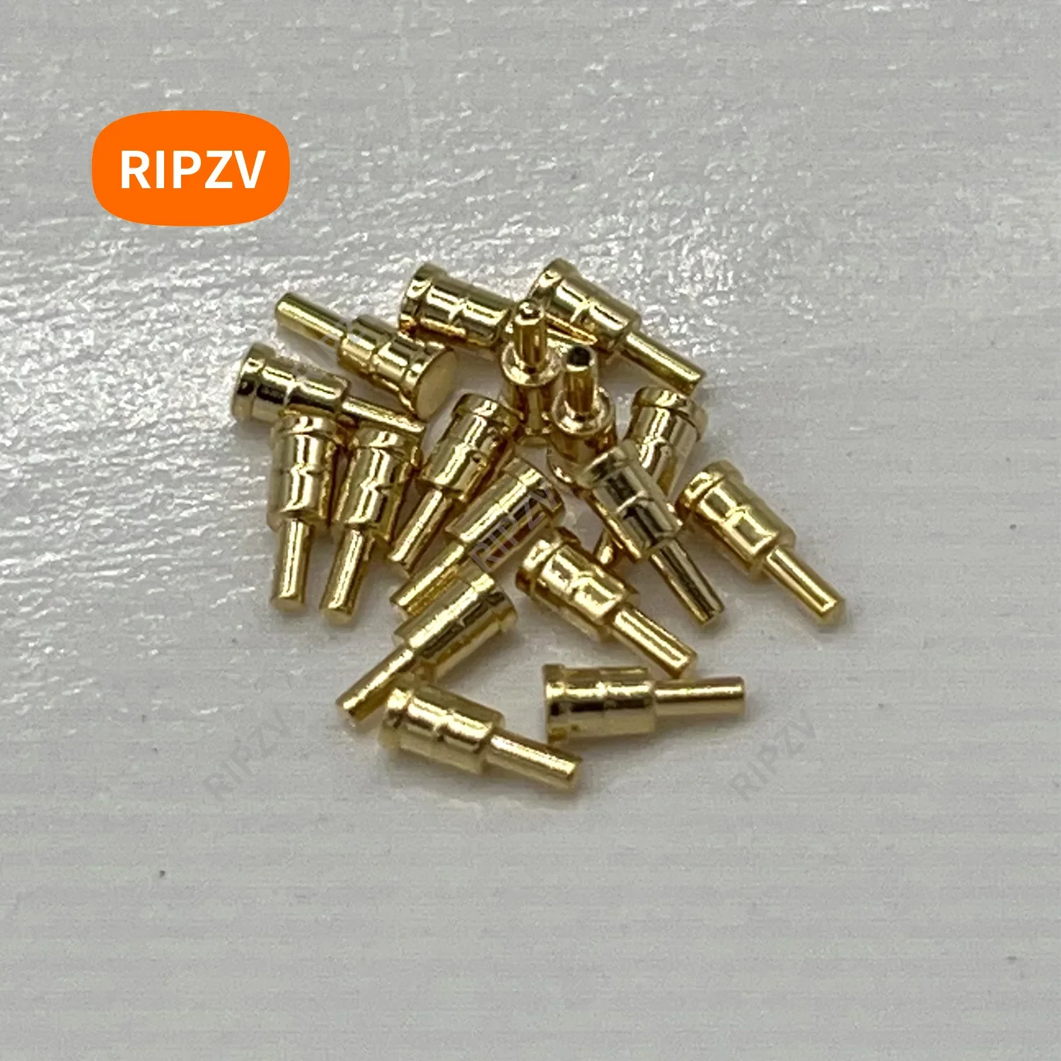 1000Pcs 1.8x4.5 Concave Pad Connector Female Pogo Pin Contact 7.0mm Height Brass Gold Plated Target for Spring Probe to Mate