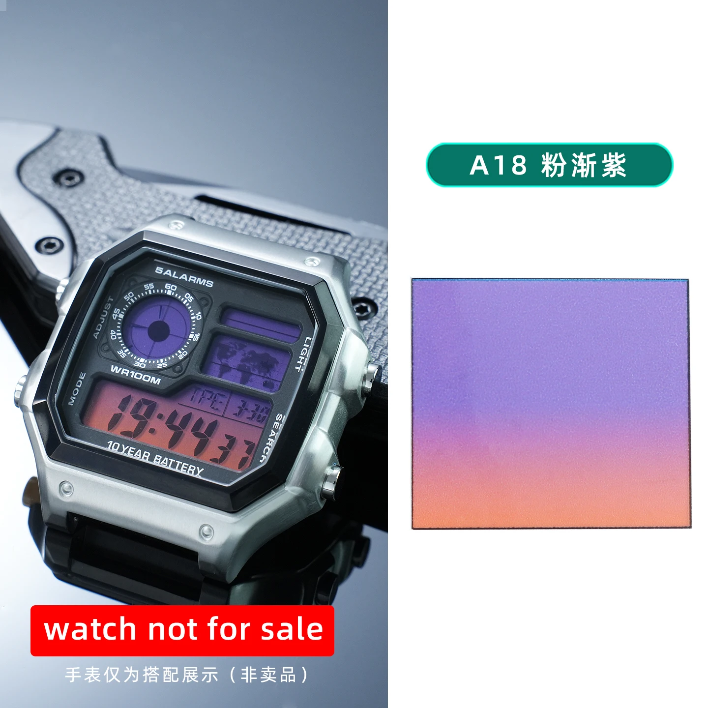 38 stijlen Display scherm filter Horloge kleur veranderende sticker DIY ins stijl scherm kleur HD film sticker Voor Casio AE1200 AE1300