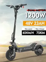 EU YUME Swift 1200W New City Electric Scooter 48V-22.5AH Max Speed 60KM/H Max Cruising Range 75KM Warranty NFC Unlock Escooter