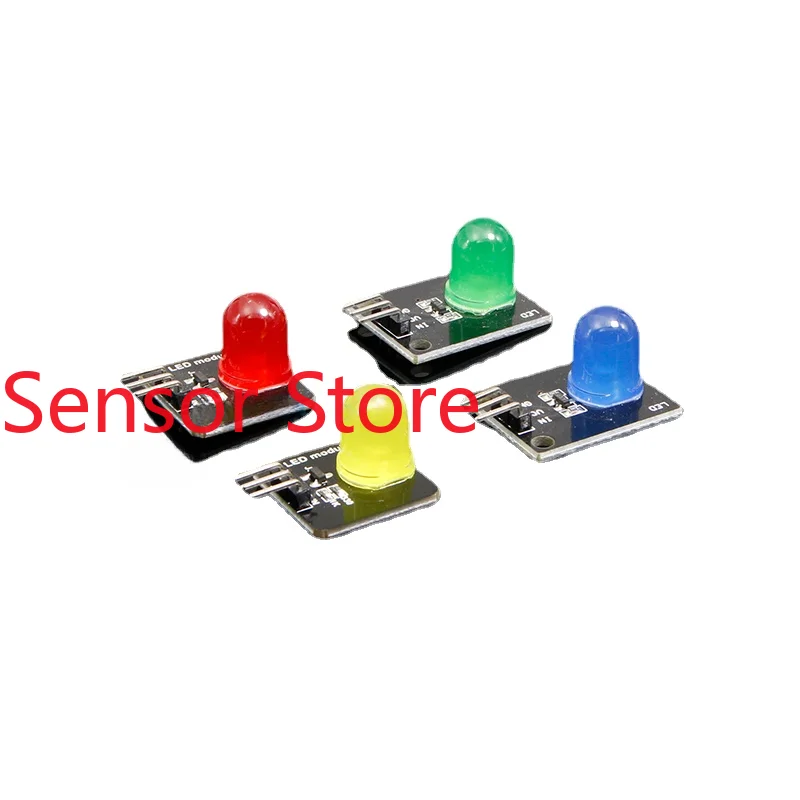 5PCS Compatible With Arduino Electronic Building Blocks 10mm LED Luminous Sensor Module In Multiple Colors Of Red