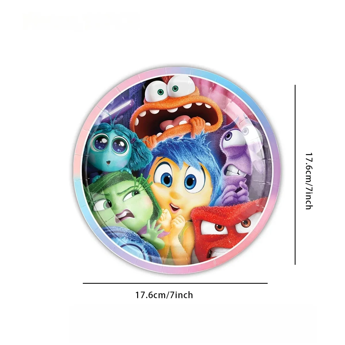 Inside Out Party Decorations Set Plates Napkins Balloons for Kids Birthday Baby Shower Party Supplies view 3