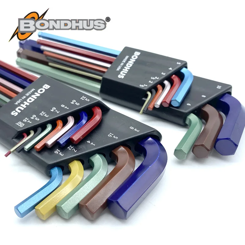 US BONDHUS Colorful Ball-End Hex Keys Set 69499 69699 69637 High-Quality Cable Tool for Precise Work