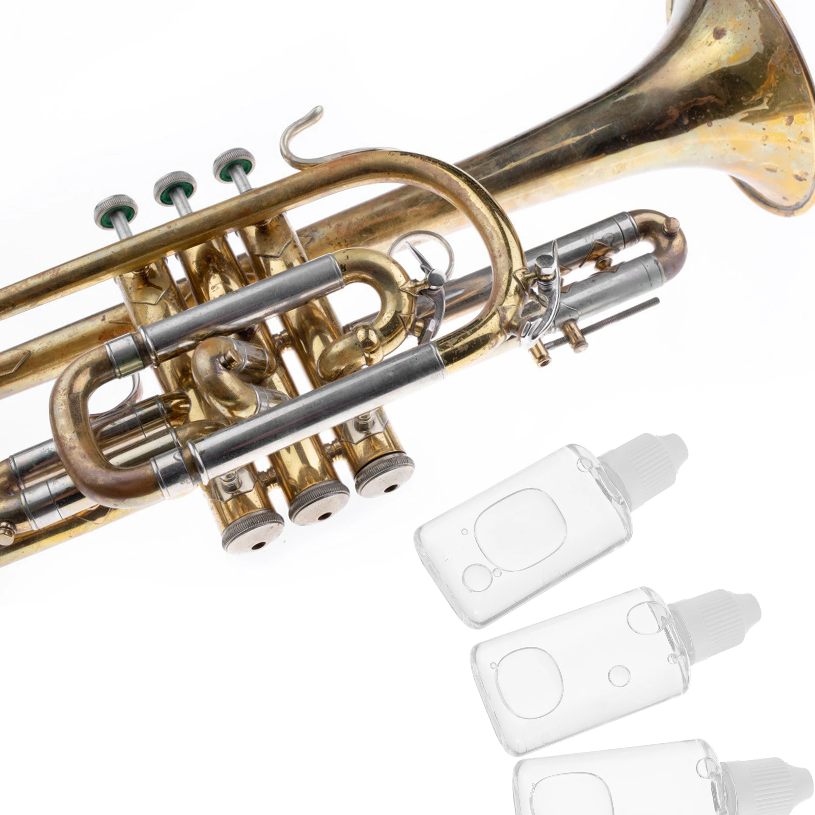 

3pcs Tuba Trumpet Piston Oil Instrument Maintenance Lubricant Key Valve Grease Wheel Tool Transparent Rust-Proof