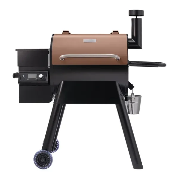 

Wood Pellet Grill Smoker Outdoor Electric BBQ Grills 575 Sq.in Cook Area