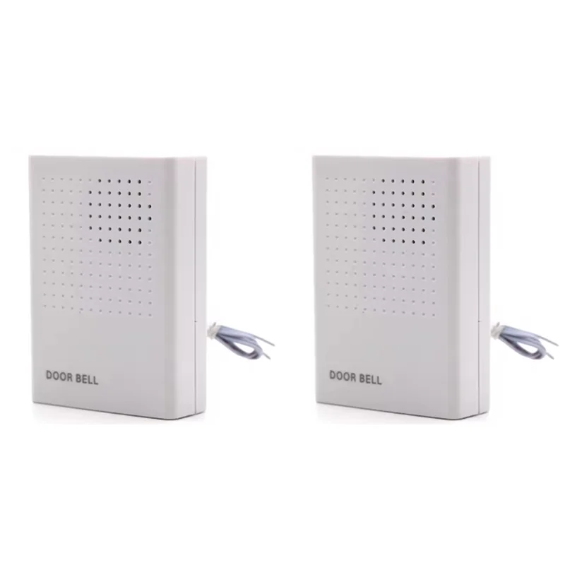 ABJF-12V com fio controle de acesso campainha controle de acesso correspondência nenhuma bateria necessária 12v ding-dong música campainha eletrônica