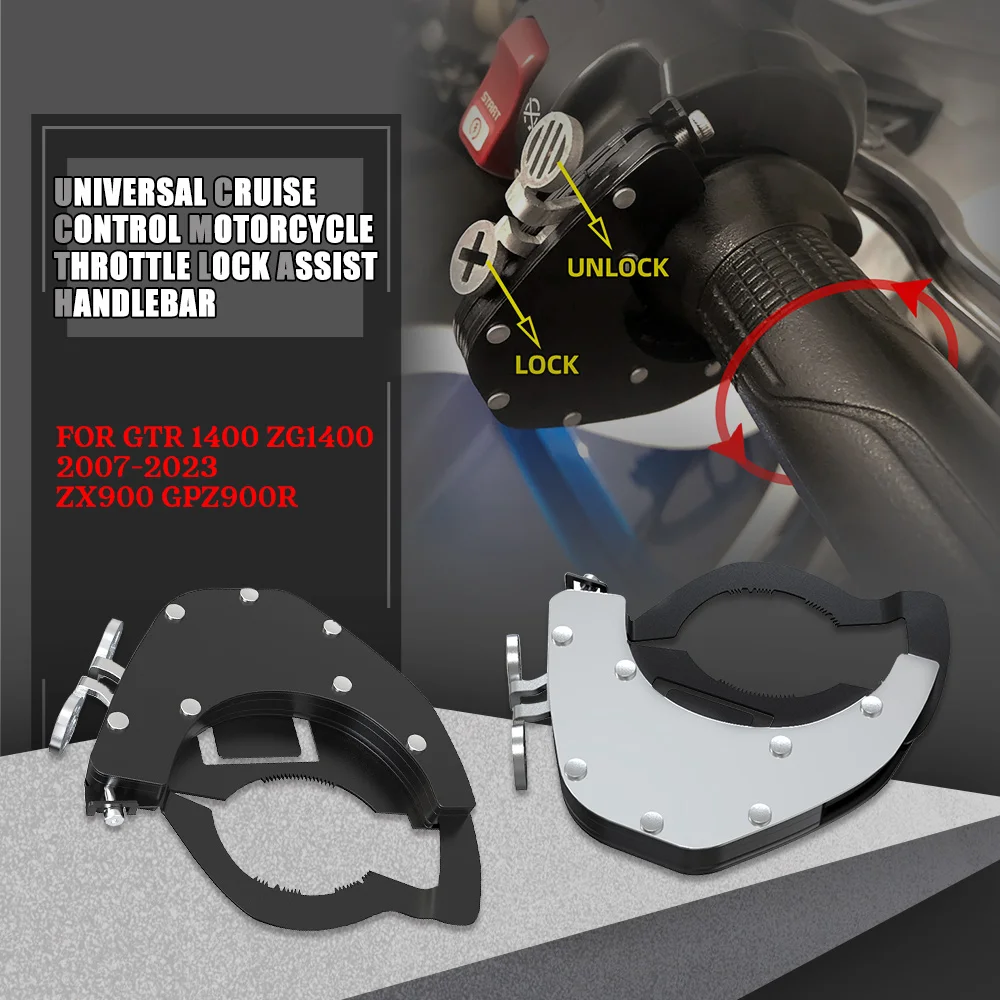 

Universal Cruise Control Motorcycle Throttle Lock Assist Handlebar For Kawasaki GTR 1400 ZG1400 2007-2023 ZX900 ZX 900 GPZ900R