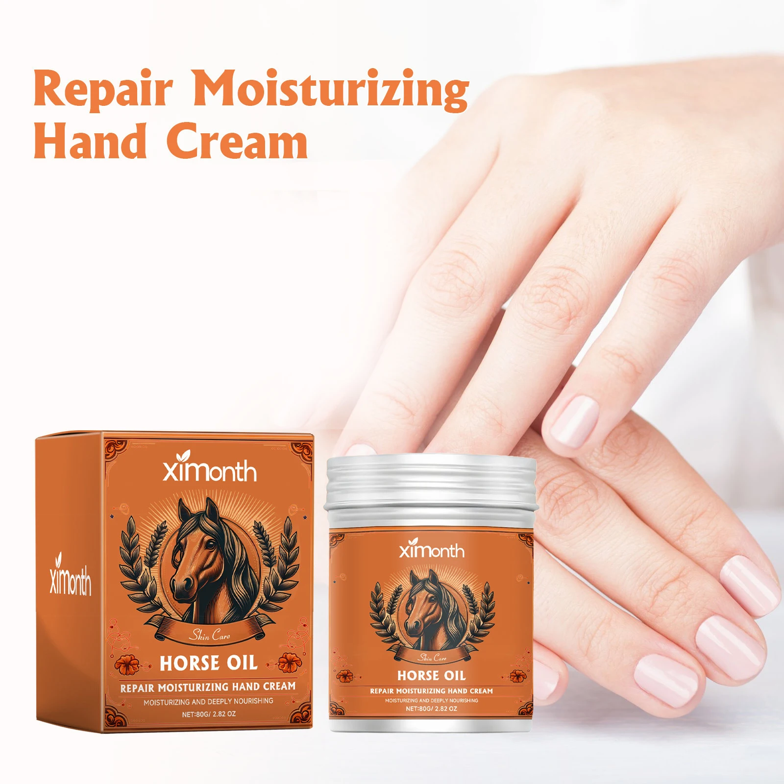 Horse Oil Hand Foot Cream Prevent Cracked Dry Skin Peeling Repair Moisturizing Nourishing Firming Tighten Reduce Fine Line Cream
