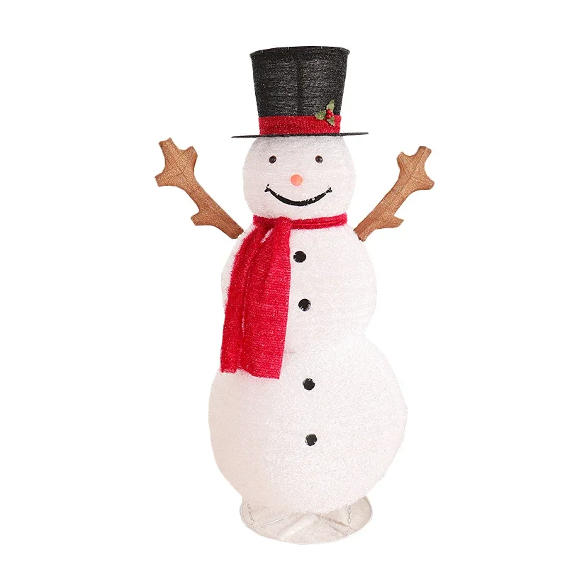 Christmas snowman props shopping mall hotel New Year's Day  tree scene retractable luminous three-dimensional lights