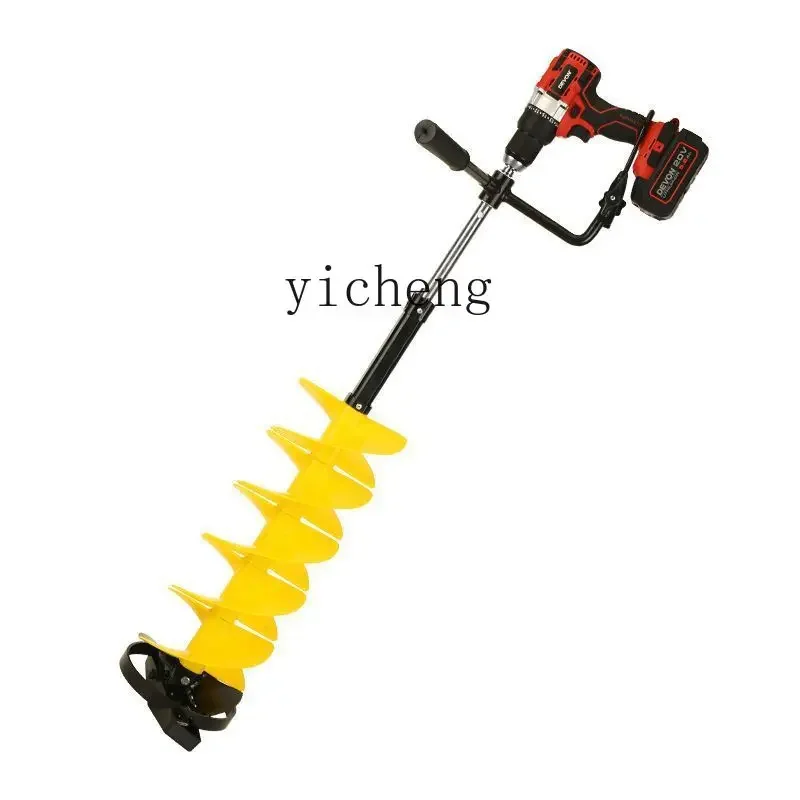 ZK Electric Portable Ice Fishing Ice Drill Winter Fishing Ice Drill Locator Electric Drill Drilling Equipment