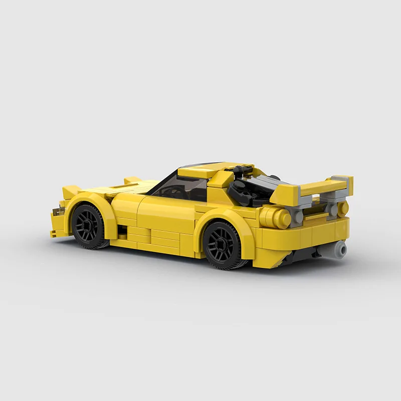 Moc Bausteine RX-7 Stadt Auto Fahrzeug Geschwindigkeit Champion Racer Ziegel Rennmodell weltberühmten Supersport wagen Set Kinder Spielzeug Geschenk Jungen