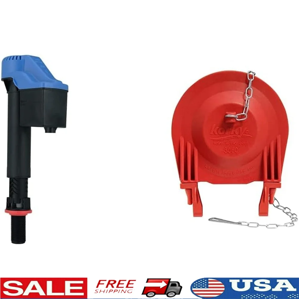 

Комплект для ремонта унитаза, аксессуары для заполняющего клапана, простая установка, прочные резиновые детали, регулируемое водяное уплотнение