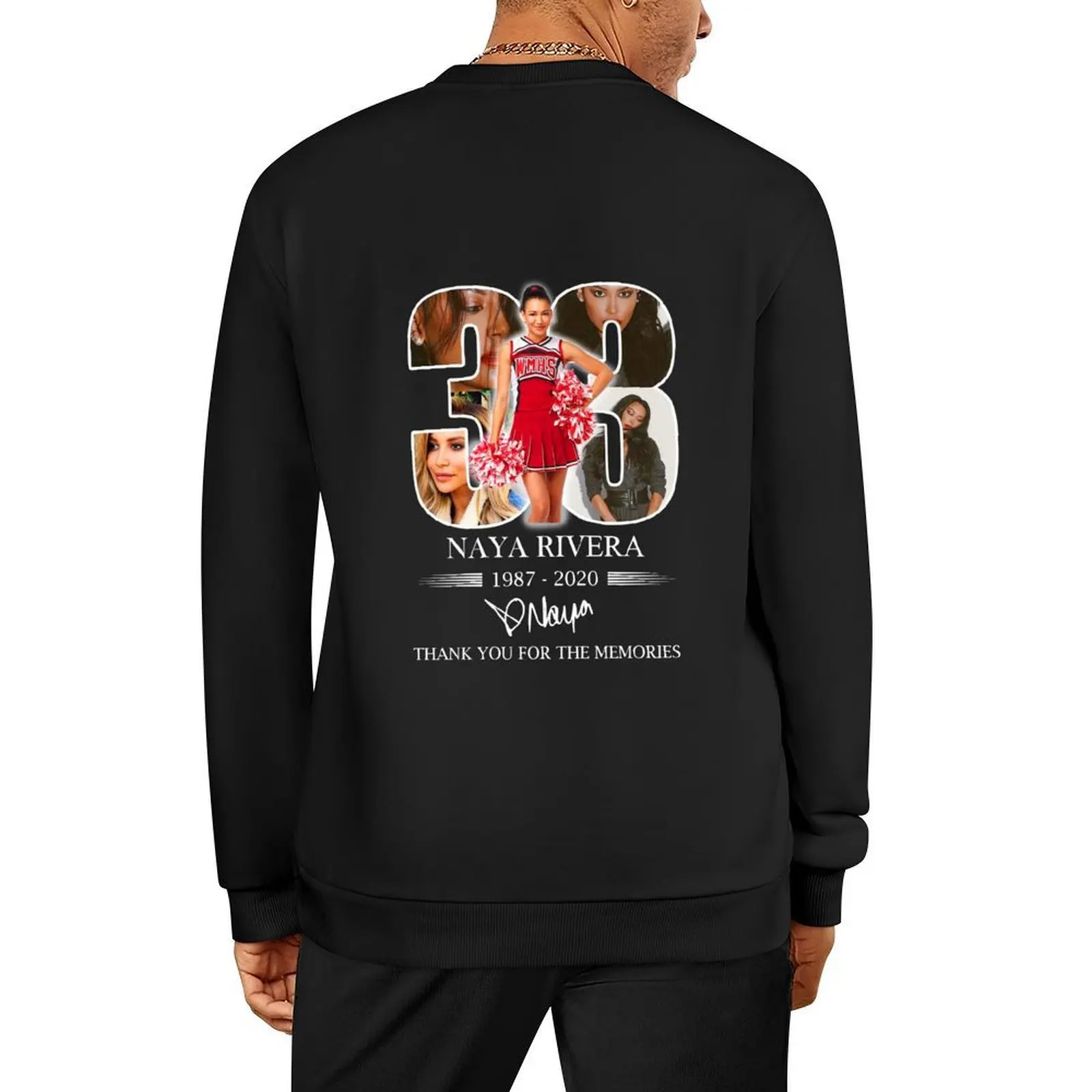 

Naya Rivera 38 1987 2020 Thank Memories Pullover men's autumn clothes men's clothing tracksuit men's coat graphic sweatshirts