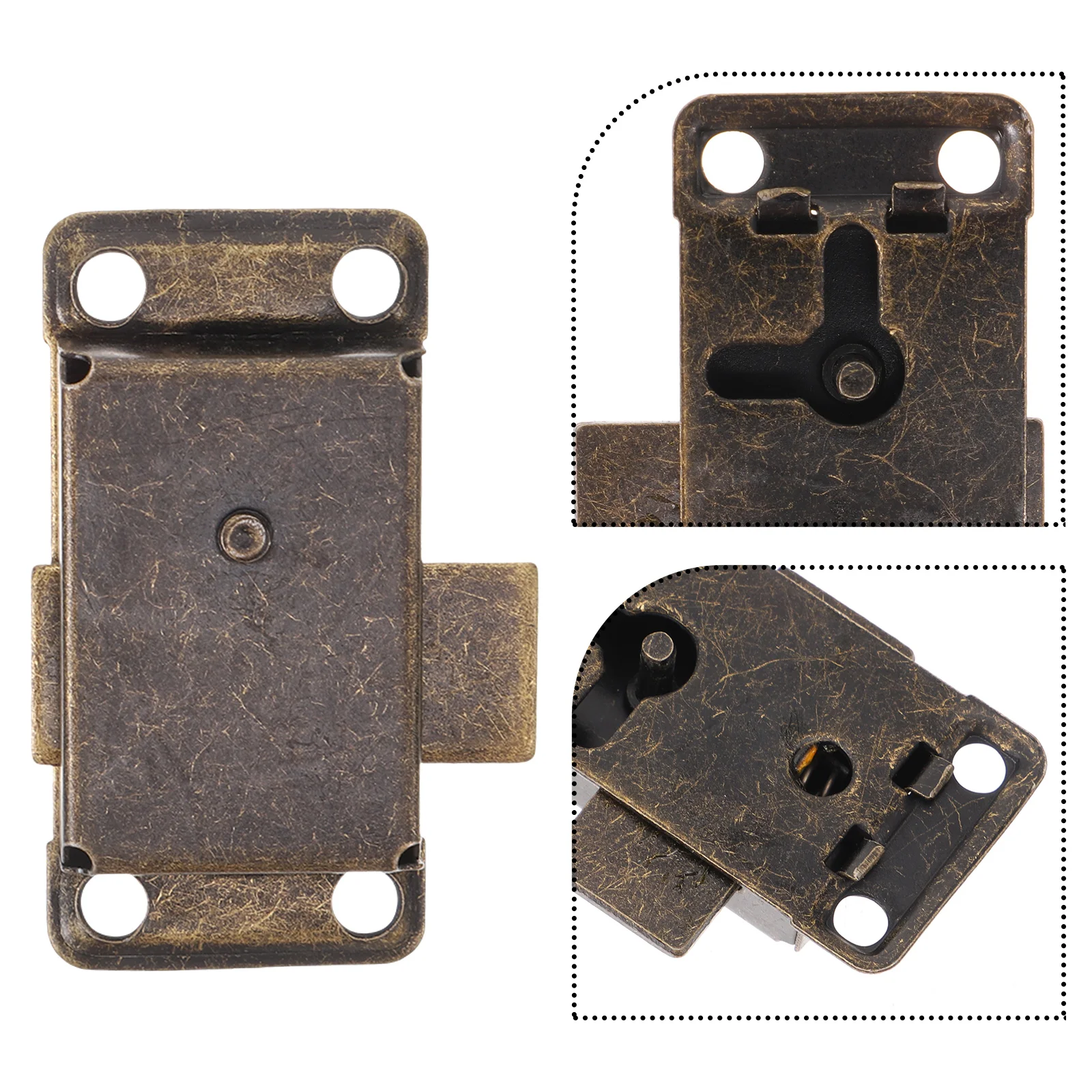 

1 set Cabinet Locks Vintage Decorative Zinc Alloy Desk 53x26mm Furniture Hardware cupboard drawer lock furniture