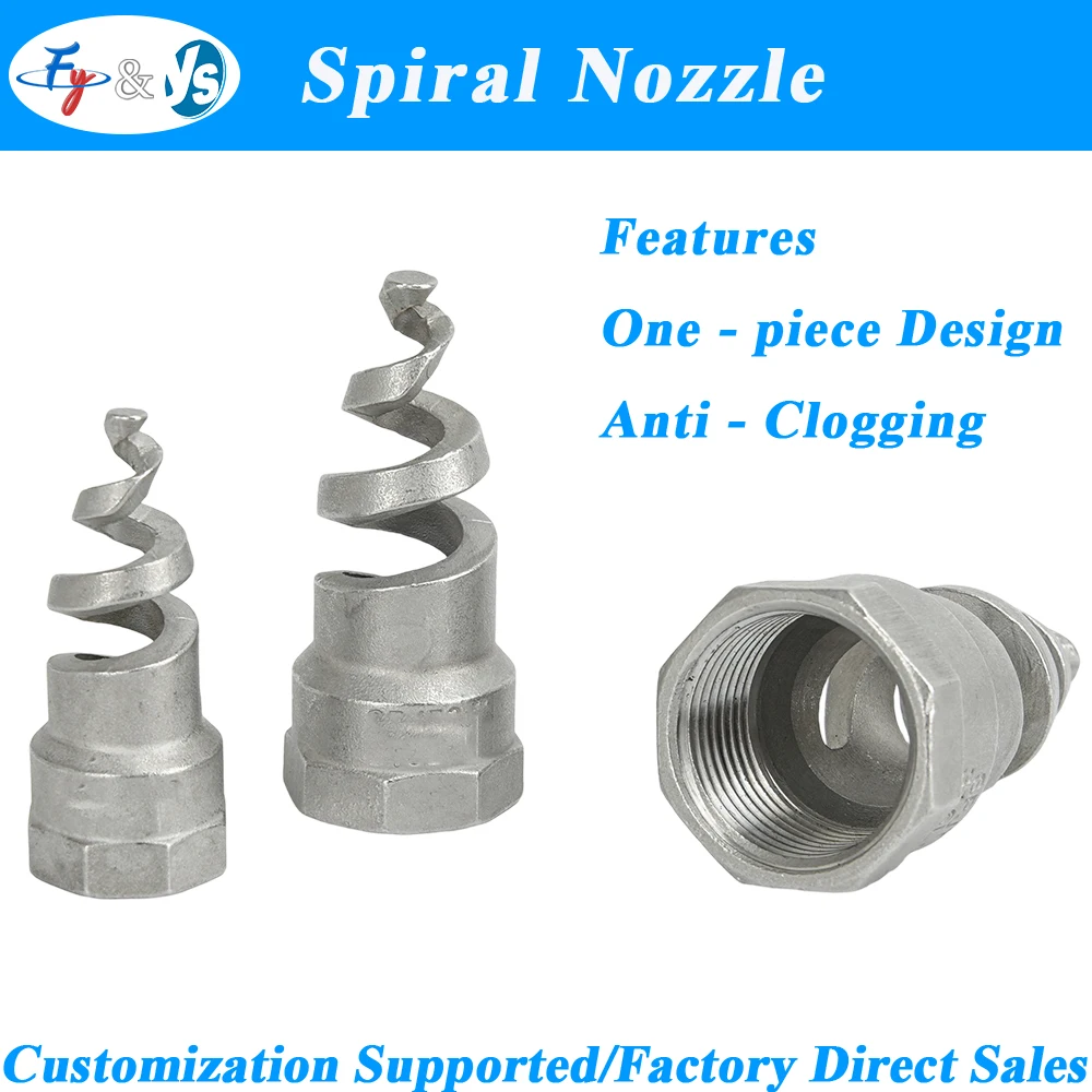 Full Cone Spiral Nozzle Spiral Jet Nozzle Male/Female1/8
