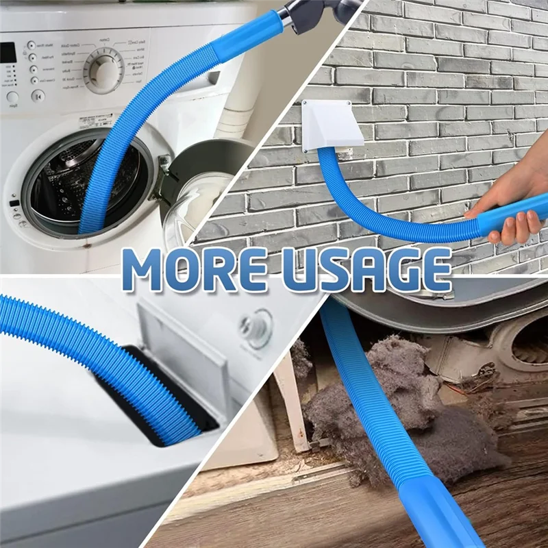 

Dryer Vent Cleaner Kit And Dryer Lint Brush Universal Vacuum Cleaner Flexible Dryer Lint Remover Hose Partsabkw