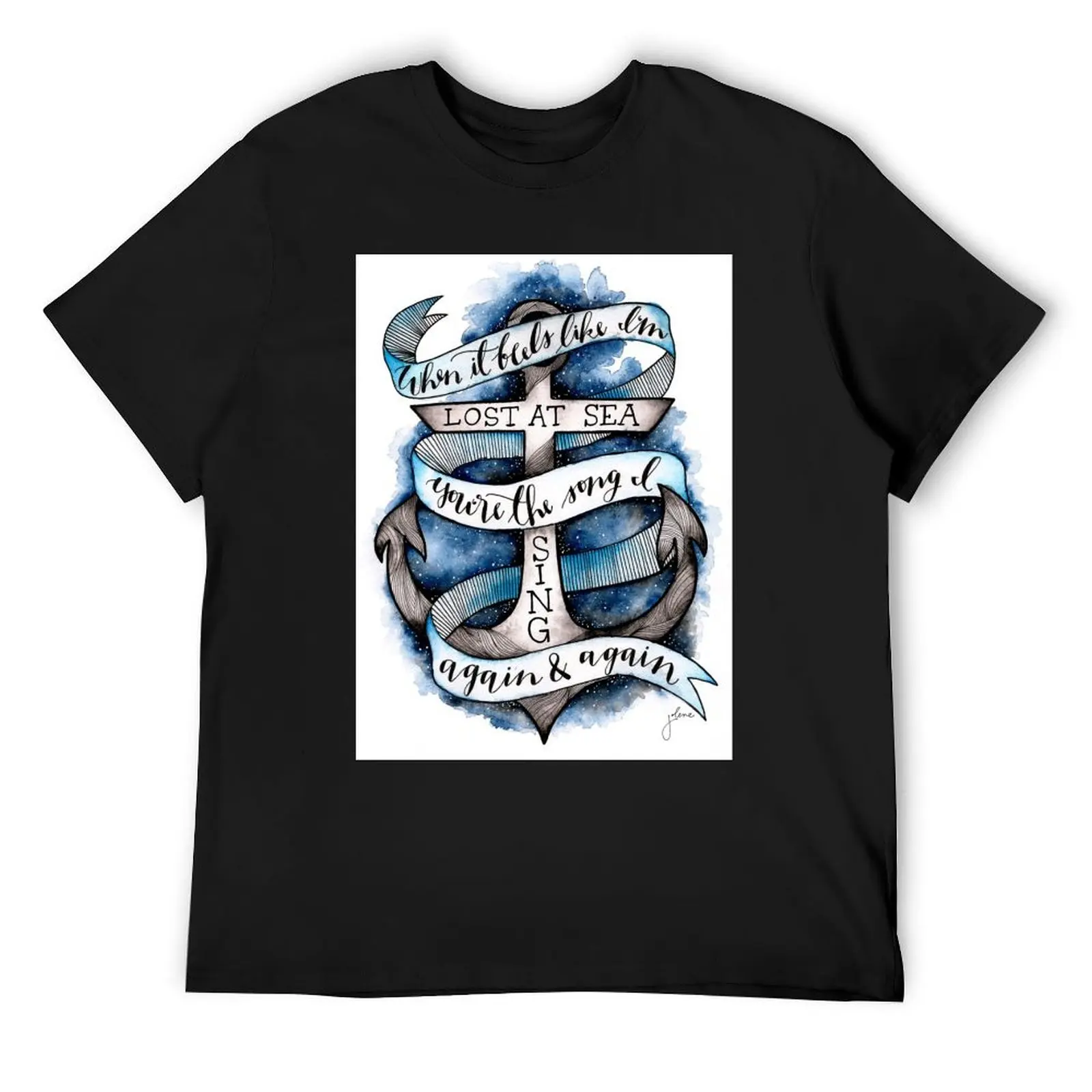 The Anchor T-Shirt man clothes sports fans mens t shirts pack